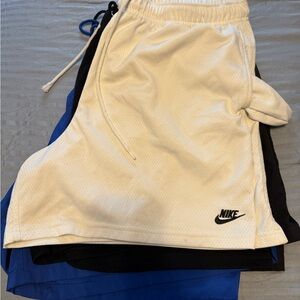 Nike Athletic Shorts - White, Black, Blue